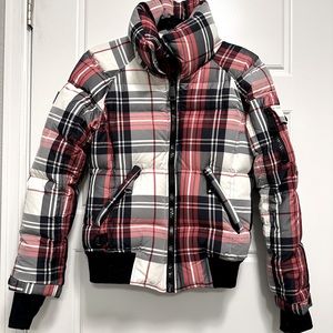 S.A.M.  New York plaid puffy bomber jacket. Size Small